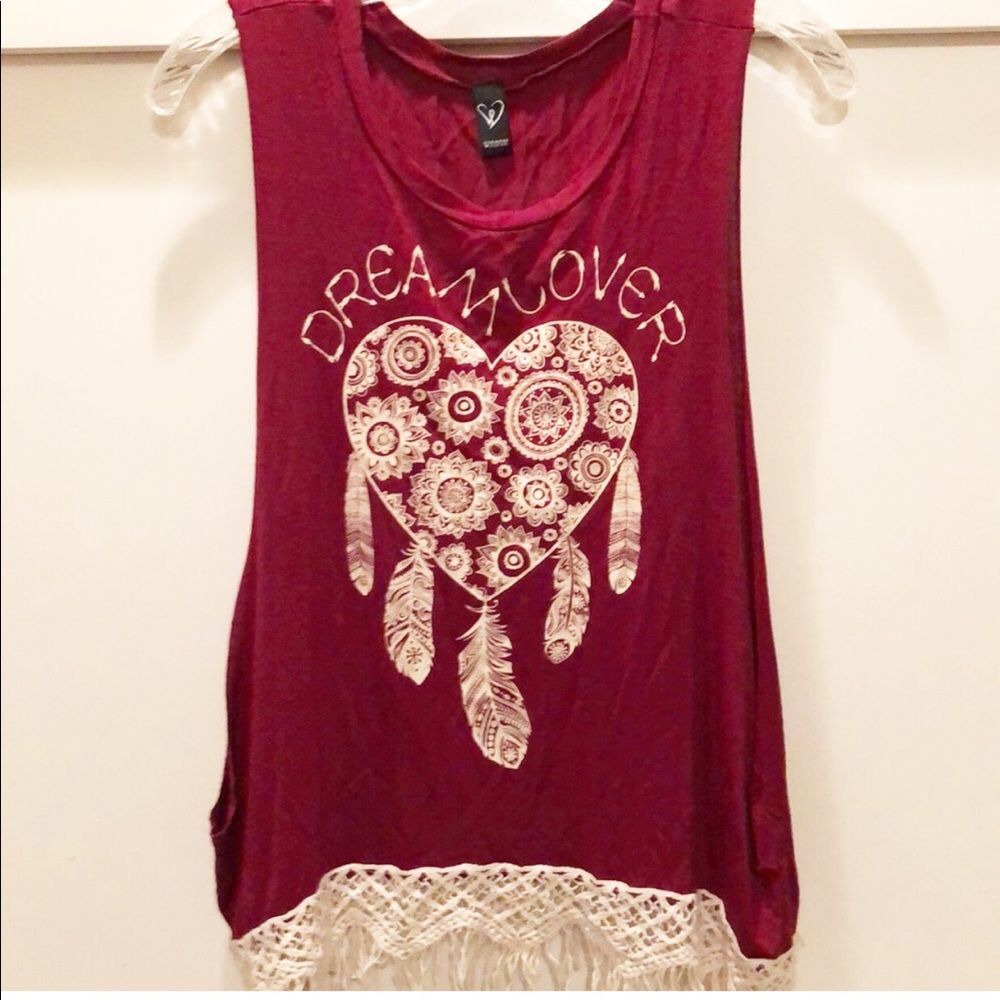 Windsor “Heart” dream catcher open-sides tank M